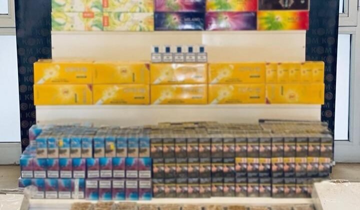 Muş’ta 2 bin 216 paket gümrük kaçağı sigara ele geçirildi