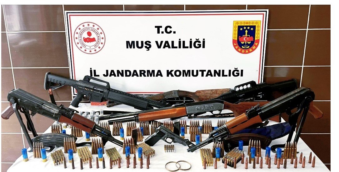 Muş’ta jandarmadan silah ve tarihi eser operasyonu