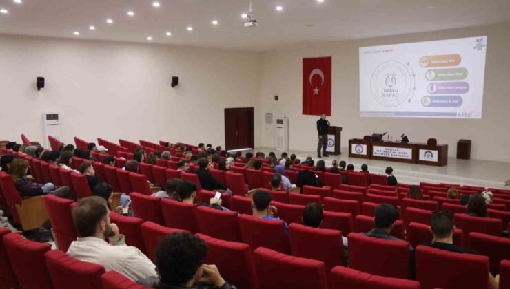 NAFAD ekiplerinden öğrencilere eğitim