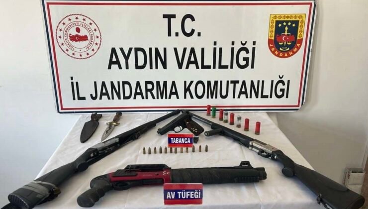 Nazilli’de ruhsatsız silah operasyonu