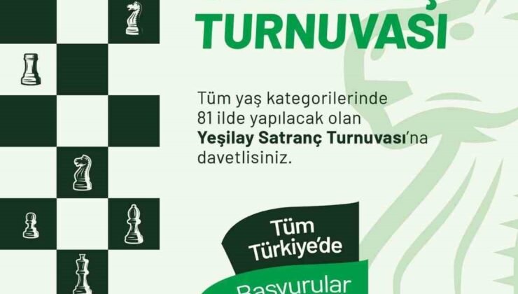 Niğde’de Yeşilay Haftası Satranç Turnuvası için başvurular başladı