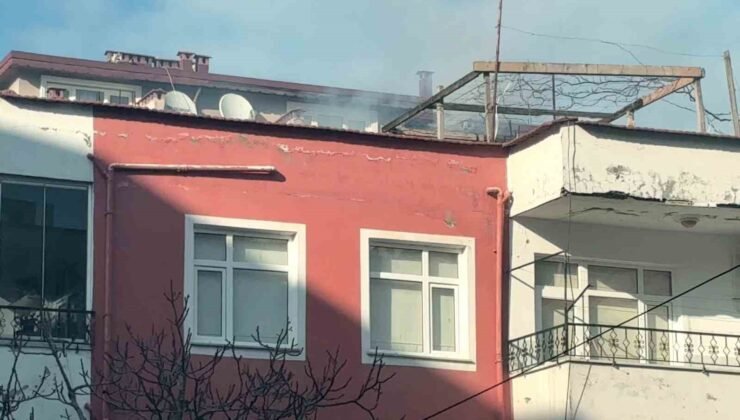 Ordu’da 3 katlı binada korkutan baca yangını