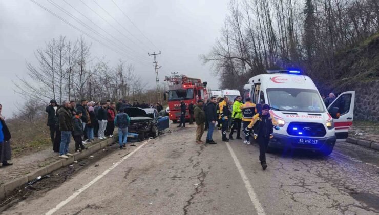 Ordu’da iki ayrı trafik kazasında 12 kişi yaralandı