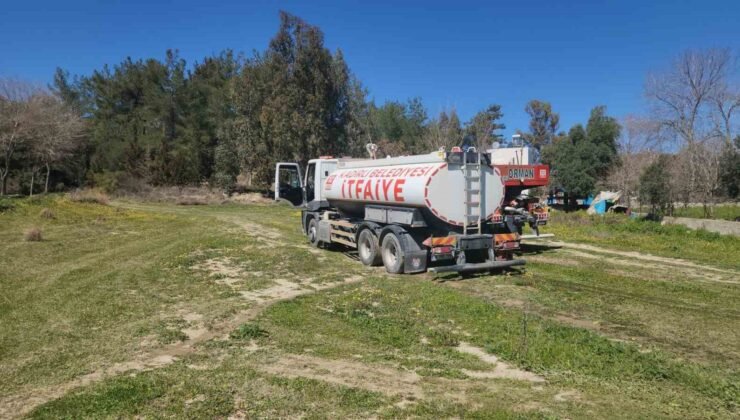 Osmaniye’de çıkan orman yangını büyümeden söndürüldü