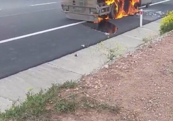 Osmaniye’de mazot yüklü tanker alev aldı