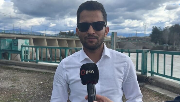 Osmaniye’de yağışlar sonrası Ceyhan nehri coştu