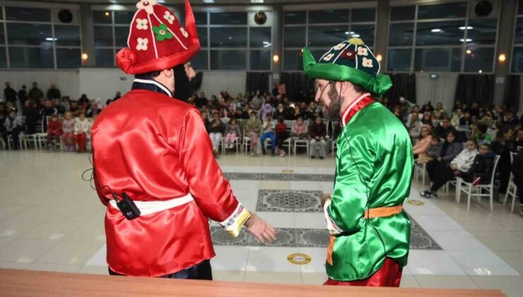 Ovaakça karagöz ve sihirbazlık gösterisiyle şenlendi