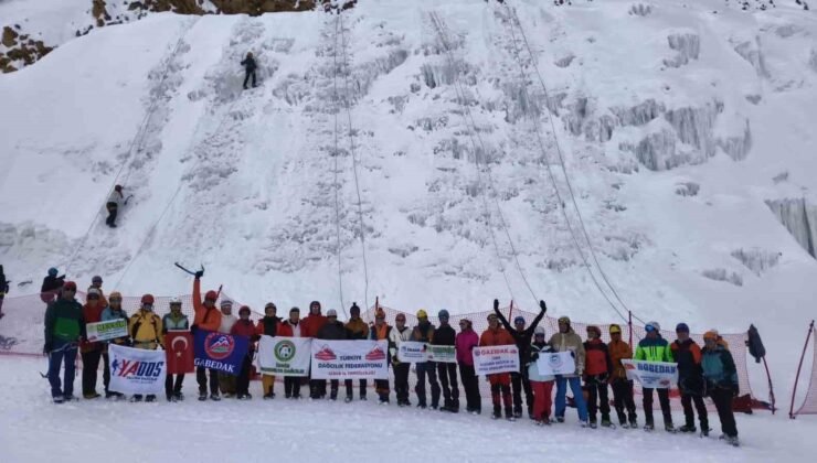 Palandöken’de buz tırmanışı eğitimi başarıyla gerçekleşti