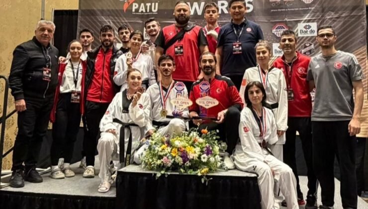Para taekwondoculardan ABD Açık Taekwondo Turnuvası’nda 7 madalya