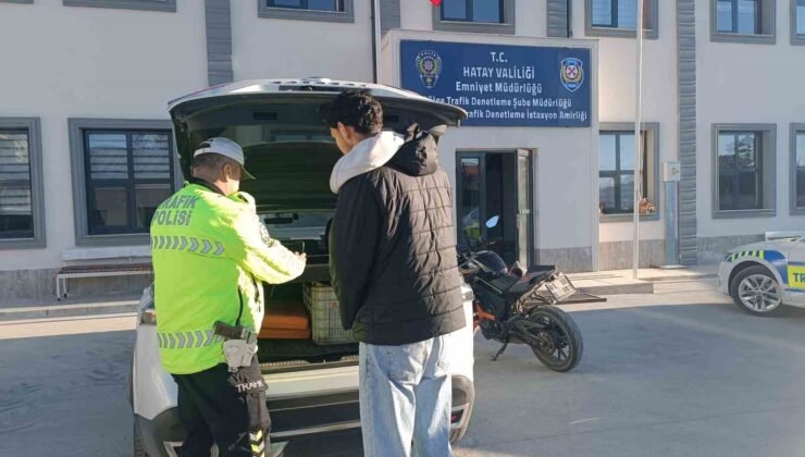 Paylaşım yapmak için trafiği tehlikeye atan sürücüye 46 bin TL ceza uygulandı