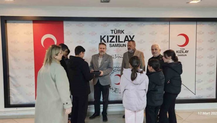 Samsun Çocuk Evlerinden Gazze için anlamlı bağış
