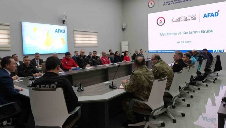 Samsun’da afet müdahale planı toplantısı