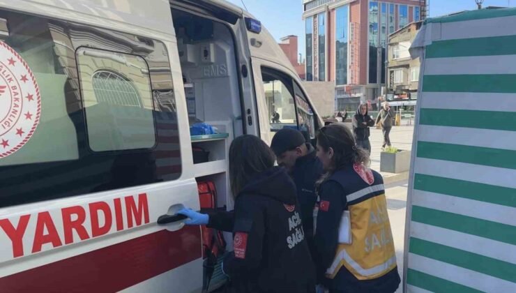 Samsun’da elektrikli motor park halindeki araca çarptı: 1 yaralı