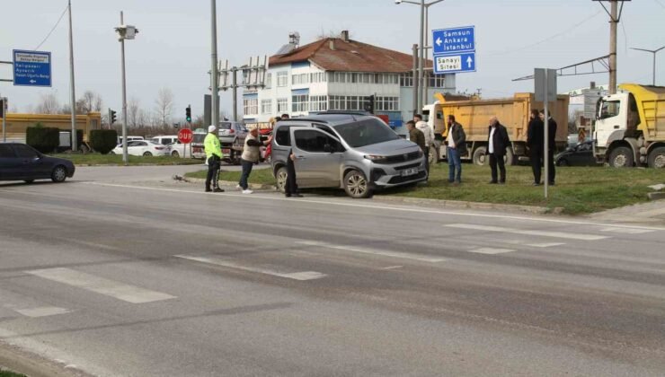 Samsun’da kırmızı ışık ihlali kazaya yol açtı: 3 yaralı