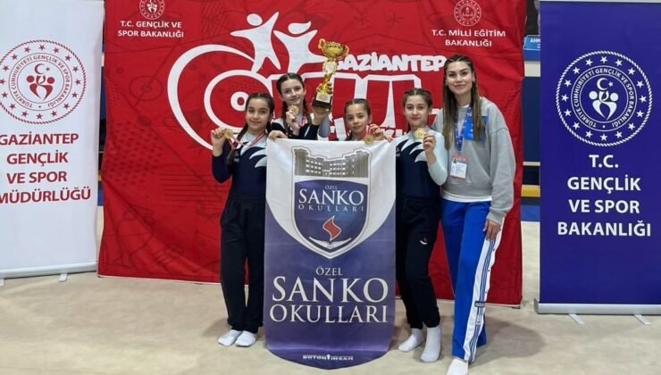 SANKO Okulları öğrencilerinin Jimnastik başarısı