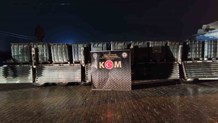 Şanlıurfa’da 21 bin litre kaçak akaryakıt ele geçirildi