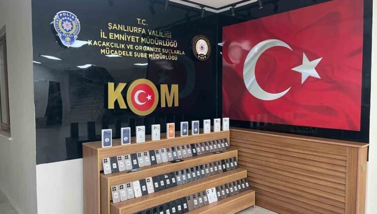 Şanlıurfa’da 85 adet kaçak telefon ele geçirildi