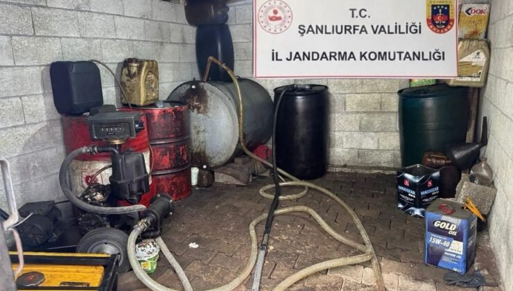Şanlıurfa’da bin 250 litre kaçak akaryakıt ele geçirildi