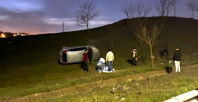 Şarampole uçtu, 5. kez alkollü çıkınca 390 bin lira ceza yedi