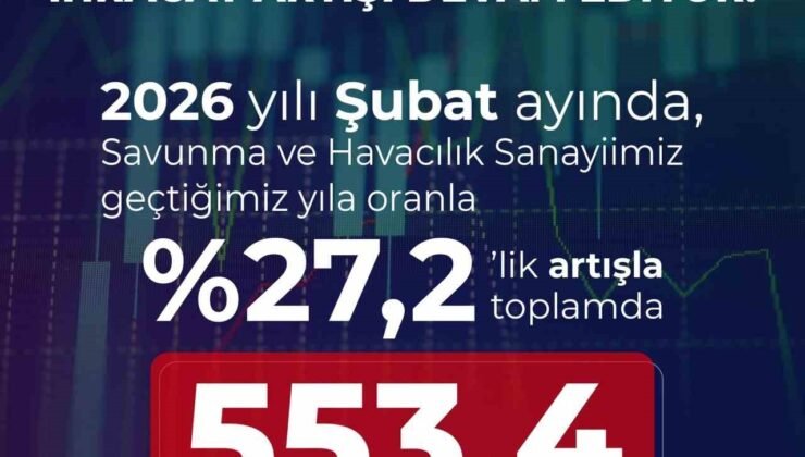 Savunma Sanayii Başkanı Görgün: “Savunma ve havacılık sanayiimiz, 2026 yılı Şubat ayında 553,4 milyon dolar ihracat gerçekleştirdi”