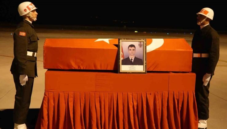 Şehit Açay’ın naaşı memleketine uğurlandı