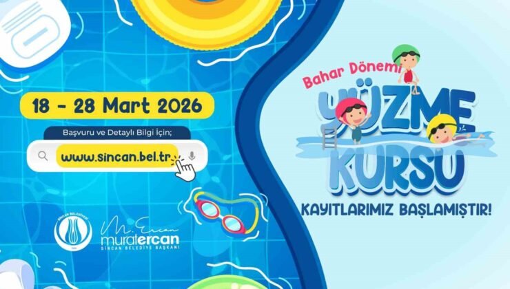 Sincan Belediyesi’nin bahar dönemi yüzme kurs kayıtları başladı, son tarih 28 Mart