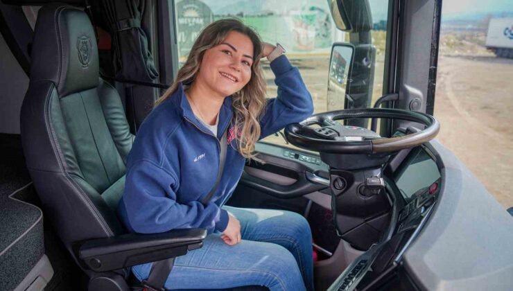 Sıradan hayatından sıkılan genç kadın uzun yol tır şoförü oldu