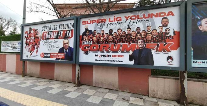 Sungurlu’dan Çorum FK’ye Süper Lig yolunda pankartlı destek