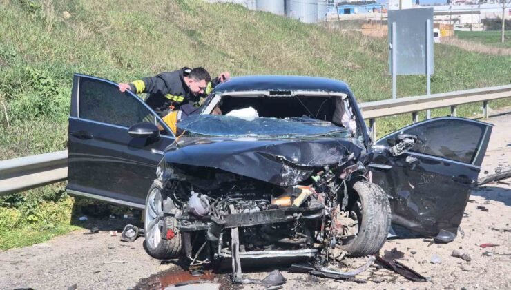 Tekirdağ’da 4 araçlı zincirleme kaza: 5 yaralı