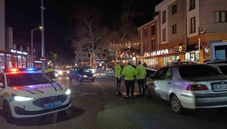 Tekirdağ’da “Dur” ihtarına uymayan sürücü aracını bırakıp kaçtı: Sürücüye 210 bin TL ceza uygulandı
