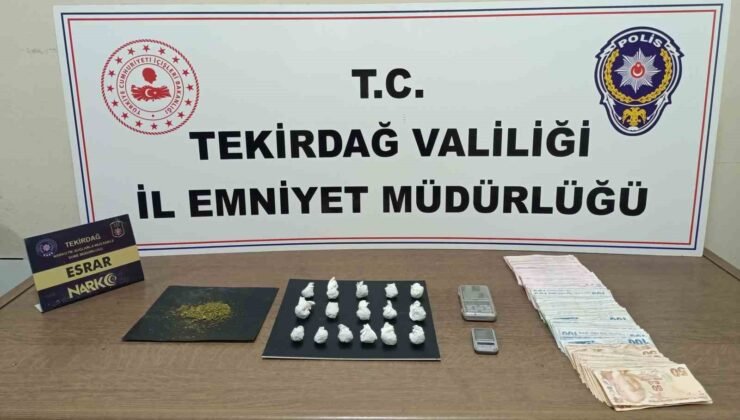 Tekirdağ’da narkotik uygulamalarında 172 kişiye adli işlem