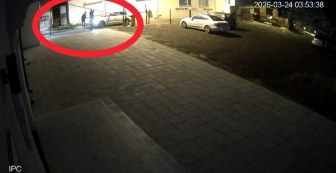 Tekirdağ’da otomatik bariyeri kırarak otoparka girdiler: Olay güvenlik kamerasına yansıdı