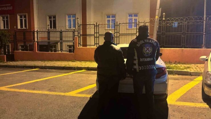 Trafikte saldırı kamerada