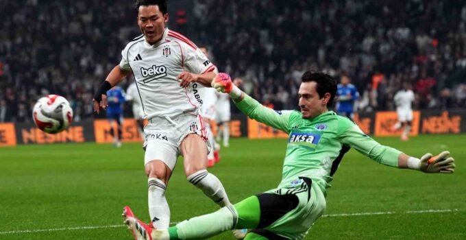 Trendyol Süper Lig: Beşiktaş: 2 – Kasımpaşa: 0 (İlk yarı)