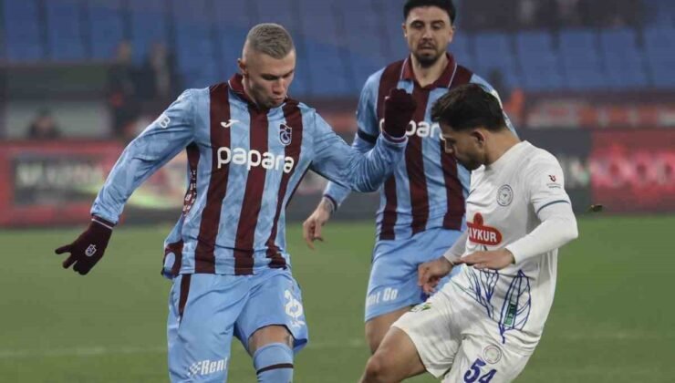 Trendyol Süper Lig: Trabzonspor: 1 – Çaykur Rizespor: 0 (Maç sonucu)
