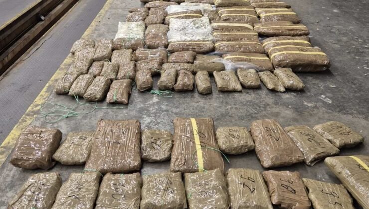 Türkiye’ye sokulmak istenen 45 kilo 760 gram esra sınırda yakalandı