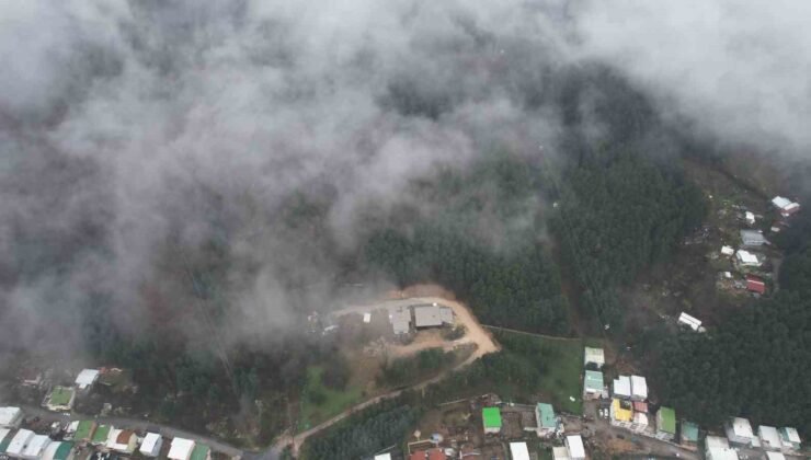 Uludağ’dan inen sis Bursa’yı sardı