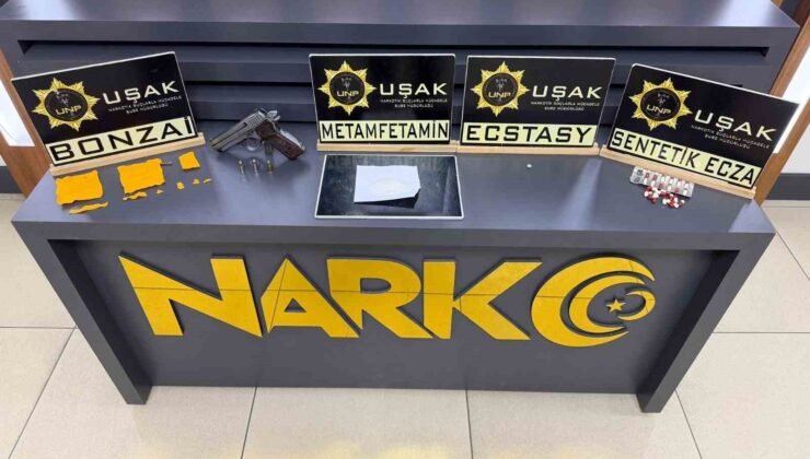 Uşak’ta uyuşturucu operasyonu: 3 tutuklama