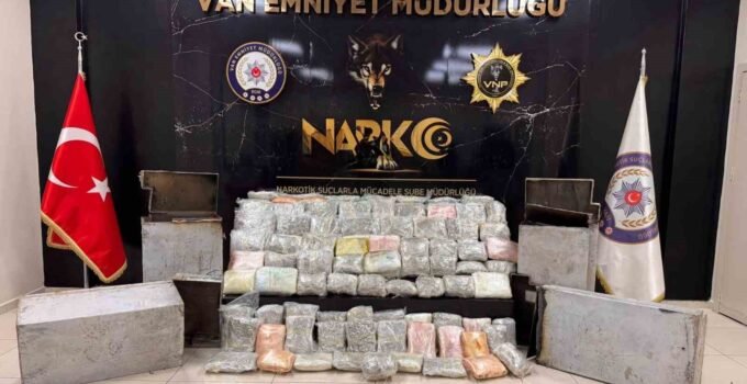 Van’da 68 kilo 500 gram uyuşturucu ele geçirildi