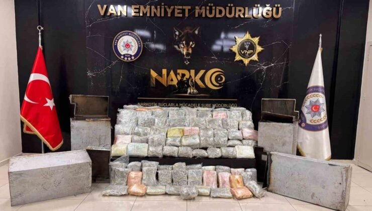 Van’da 68 kilo 500 gram uyuşturucu ele geçirildi