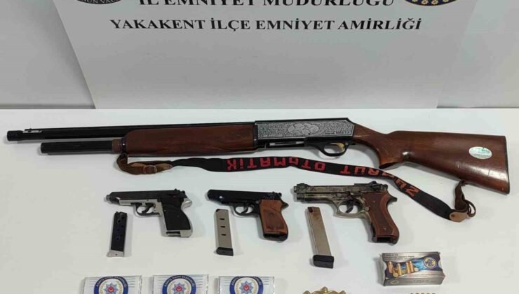 Yakakent’te uyuşturucu ve silah ele geçirildi
