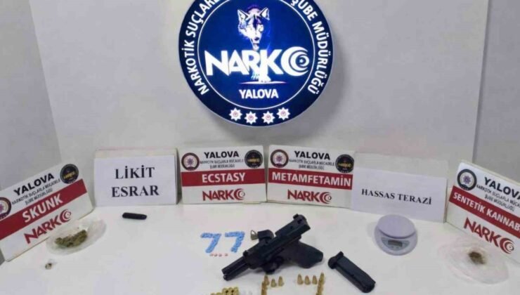 Yalova’da uyuşturucu operasyonunda 4 tutuklama