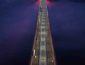 Yavuz Sultan Selim Köprüsü’nde sis manzarası mest etti