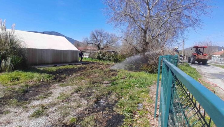 Yeşilyurt Maşat’ta otluk yangını