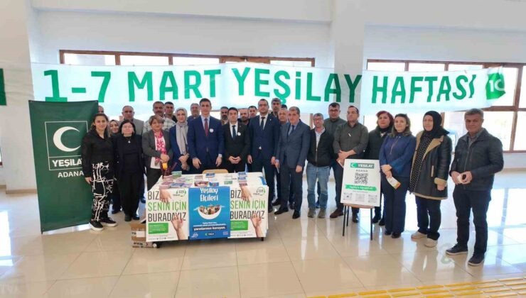 Yüreğir Kaymakamlığında Yeşilay Haftası standı açıldı